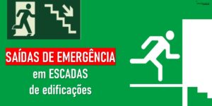 requisitos para as saídas de emergência em escadas de edificações