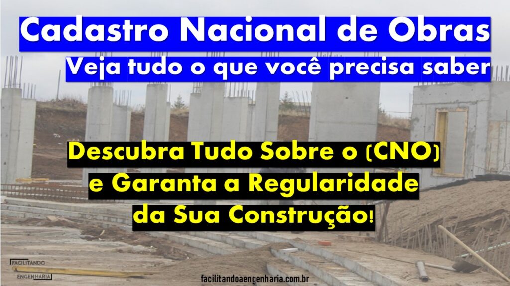 O CNO é um banco de dados que armazena informações cadastrais de obras de construção civil e de seus responsáveis. 