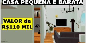 projeto de uma casa pequena e barata