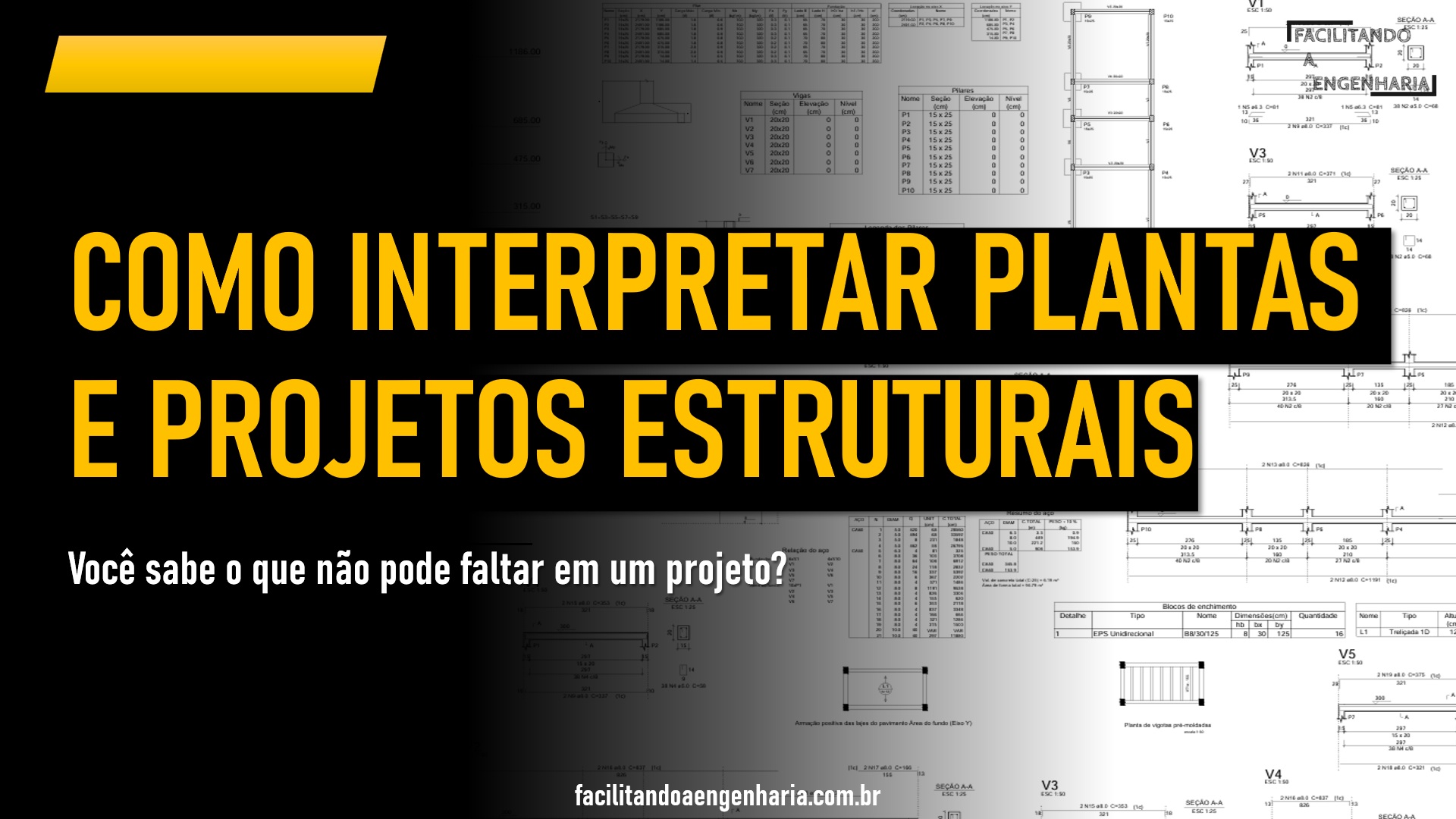 Componentes do projeto estrutural